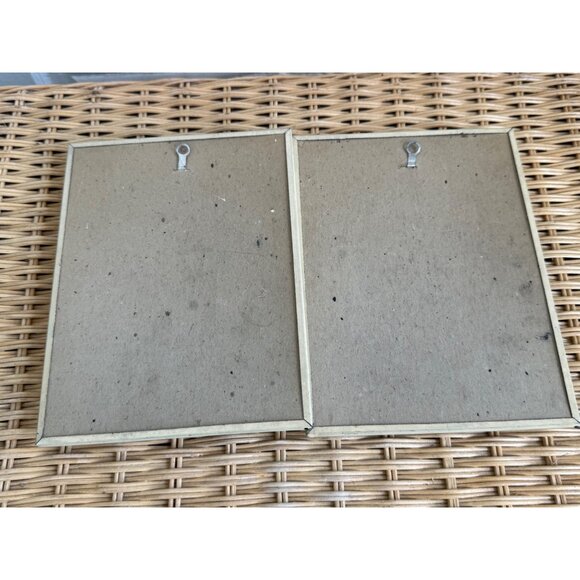 Vintage 40's Silhouette Reverse Paintings Convex Glass Victorian Woman Man Child - Picture 6 of 11